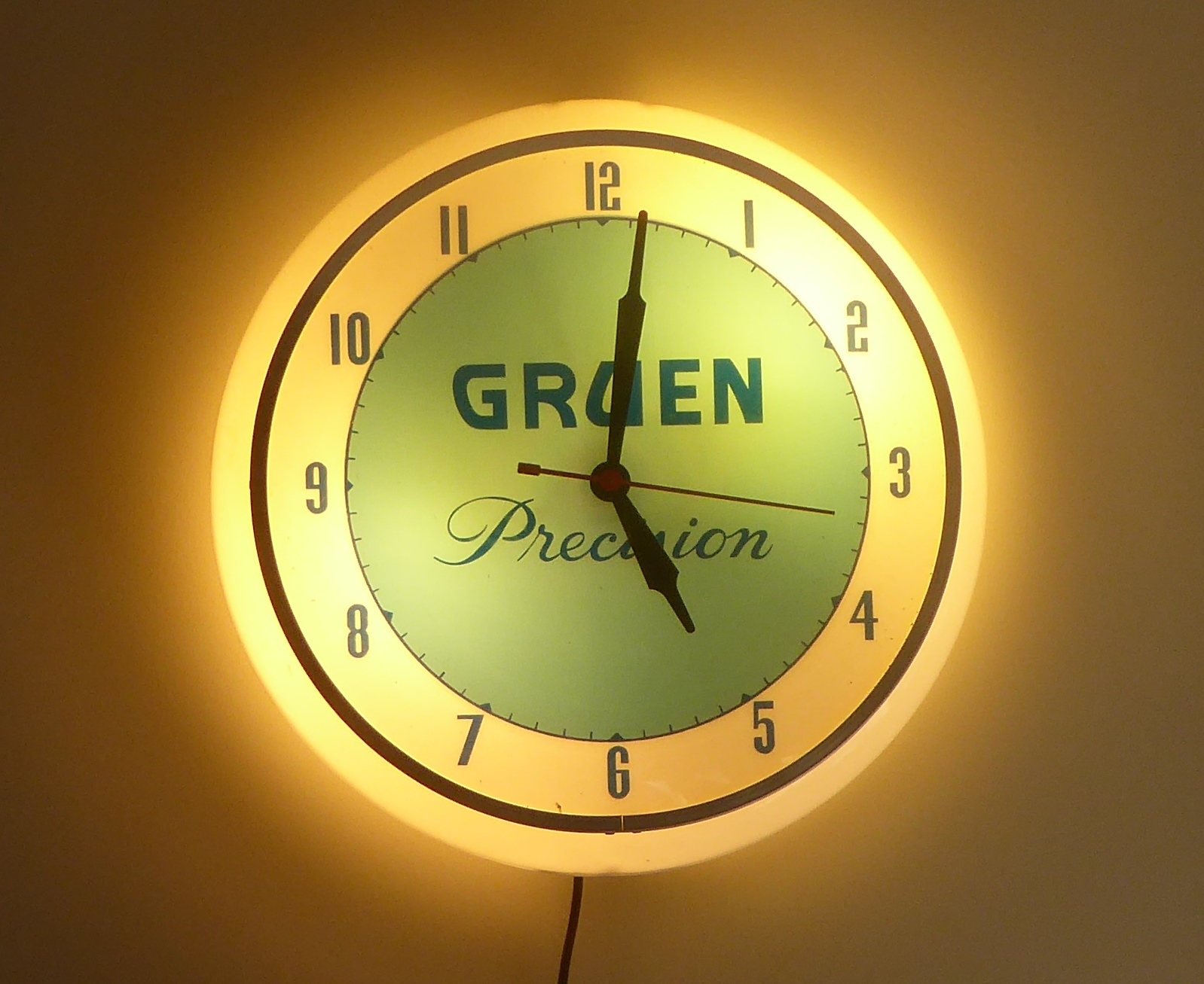 Illuminated Gruen Wall Clock